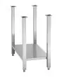 Supporto in acciaio inox con ripiano per piastra ad induzione - Dimensioni cm L 36 x P 80 x 66,3 H - Peso Kg 5,93