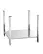 Supporto in acciaio inox con ripiano per piastra ad induzione - Dimensioni cm L 72 x P 80 x 66,3 H - Peso Kg 7,58