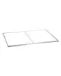 Ripiano in acciaio inox M4 per SNACKPOINT 200 - Foro 1: Ideato per Bain Marie 1/1 GN, 150 mm, dimensioni mm L 345 x P 545 - Foro 2: Ideato per Bain Marie 1/1 GN, 150 mm, dimensioni mm L 345 x P 545 - Dimensioni mm L 755 x P 578 x 15 H - Peso Kg 0,77