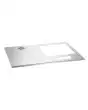 Ripiano in acciaio inox M5 per SNACKPOINT 200 - Foro di taglio: Progettato per wok a induzione IW35-EB, dimensioni del wok: L 330 x  P 350 mm, dimensioni del pannello di controllo: L 150 x P 70 mm - Dimensioni ripiano mm L 375 x P 575 - 1 canalina per cav