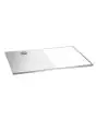 Ripiano in acciaio inox M6 per SNACKPOINT 200 - Foro di taglio: Ideato per Bain Marie 1/1 GN, 150 mm, dimensioni mm L 345 x P 545 - Dimensioni ripiano mm L 375 x P 575 - 1 canalina per cavi - Dimensioni mm L 755 x P 578 x 15 H - Peso Kg 2,9