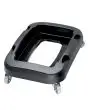 Carrello con quattro ruote per contenitori gamma Office, in polipropilene nero - Dimensioni cm L 32,5 x P 47 x 15 H - Peso Kg 1,8
