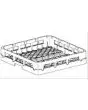 CESTELLO PIATTI 18 POSTI POLIPROPILENE - Dimensioni cm L 50 x P 50 x h 11