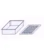 CONTENITORE CON DOPPIO FONDO IN POLIPROPILENE PER PESCE GN 1/1 cm L 53 X P 32,5 X h 15