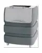 CONTENITORE DI GHIACCIO - Mod. BIN QF5300 - CAPACITA' CONTENITORE Kg 190 - Tipi di fabbricatori di ghiaccio abbinabili DN150/ DN350/ DZ305/ DZ475/ DZ950/ HN600/ HN1200/ NHU310/ NHU560 - Dim. cm L 94,2 x P 79,5 x H 105,3 - Norma CE