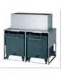 CONTENITORE DI GHIACCIO - Mod. BIN SC280 - CAPACITA' DI CARRELLO Kg 108x2 - Riserva Kg 50 - Tipi di fabbricatori di ghiaccio abbinabili DN350 - DN650 - DZ475 - DZ950 - HN600 - HN1200 - TN750 - TN1300 - TN1750 - TN3300/ NHU560/ NHU900 - Dim. cm L 156 x P 1