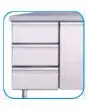 SET 3 CASSETTI PER TAVOLO REFRIGERATO SNACK
