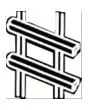 SUPPORTI LATERALI CROMATI - PER N. 4 TEGLIE 1/2 GN (cm. 32,5 x 26,5)