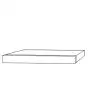 Cappa Isolante per forno pizza mod. LCB/I - Frontale Acciaio Inox - h 16 cm - Da aggiungere ad ogni composizione
