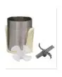 KIT ACCESSORI: N.2 PORTACONTENITORI IN ACCIAIO INOX + N. 2 GUARNIZIONI + N. 2 LAME IN ACCIAIO INOX PER MODELLO AIRX