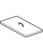 COPERCHIO PER BRASIERA Mod. BRF/98 - Dimensioni cm L 72 x P 70 x H 5