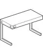 RISCALDANTE INFRAROSSO MONOFASE PER SCALDAPATATE MOD. BS/1EM - Dimensioni  cm L 29 x P 46 x H 37 - Potenza totale: kW 0,32 - Voltaggio monofase: 230 V