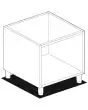 MOBILE BASE A GIORNO MOD. M-64 - Dimensioni cm L 40 x P 48,5 x H 57