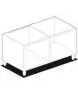 MOBILE BASE A GIORNO MOD. M-610 - Dimensioni cm L 100 x P 48,5 x H 57