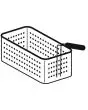 CESTO C PER CUOCIPASTA Mod. CPT/64-66 - Dimensioni cm L 14,5 x P 29 x H 15