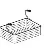 CESTO A PER CUOCIPASTA Mod. CPT/66 - Dimensioni cm L 49 x P 29 x H 15