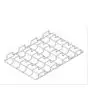 GRIGLIA IN AISI 304 A 5 CANALI cm. 60 x 40 x 5