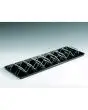 GRIGLIA IN POLICARBONATO PER ESPOSITORE 7 PANINI - DIMENSIONI mm. 550x85h