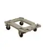 CARRELLO IN POLIETILENE PER MOD. KOALA 150 - Dim. cm. L 62,5 x P 84,5 x 21 H