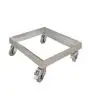 CARRELLO IN ACCIAIO INOX PER MOD. KOALA 150 - Dim. cm. L 58,5 x P 62,5 x 17,5 H