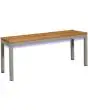 PANCA A TRE POSTI - MOD. 32P3 - Struttura in tubolare - DIM. Cm L 103 x P 32 x H 40 - Volume m³ 0,15 - Peso Kg. 10