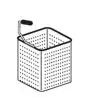 CESTO C PER CUOCIPASTA - DIM. Cm L 13,5 X P 16 X H 21,5