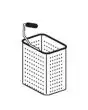 CESTO D PER CUOCIPASTA - DIM. Cm L 14 X P 10 X H 20