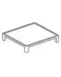 PIASTRA LISCIA PER GRIGLIA IN GHISA - MOD. PLF - Dim. piastra 35 X 27 - Peso: Kg. 9