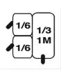 SET CESTELLI N. 2 x 1/6 GN + N. 1 x 1/3 GN