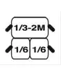SET CESTELLI N. 2 x 1/6 GN + N. 1 x 1/3 GN 2M