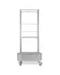 CARRELLO PER GASTRONOMIA - Cod. EKCR20TC - Estraibile in acciaio inox - Impugnatura ergonomica asportabile - Ruote frenanti - Capacità teglie n. 20 GN 1/1 - Per il modello EKF 2011 TC  (ricambio)