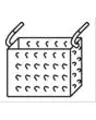 CESTELLO DA 1/3 PER CUOCIPASTA - Dimensioni: cm L 29 x P 16 x H 20 - Norma CE