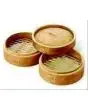 SET CESTINI IN BAMBU' PER COTTURA A VAPORE COMPOSTO DA 3 CESTELLI + 1 COPERCHIO - DIAMETRO cm 18