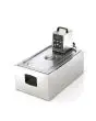 VASCA INOX CON COPERCHIO GN 1/1 H. 20cm - Capacità 21 lt - Dim. cm 56,5 x 36 x 20 h