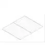 GRIGLIA ORIZZONTALE acciaio inox AISI 304 GN 2/1 cm 65 x 53 x 1,1