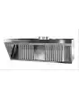 Cappa Inox con filtri (senza aspiratore) per Mod. CM35