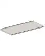 PIANO IN POSTFORMING DI COLORE GRIGIO CON PROFILO IN ALLUMINIO MURO-PIANO PER RETROBANCHI - Mod PPPAMP663/050 - DIM. Cm L 50 x P 67 x h 5,5 - NORMA CE