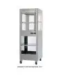 Armadietto inox con ruote e con ripiano intermedio per Mod. TCR 1 - Dimensioni: cm L 62,9 x P 71,3 x 94,5 h