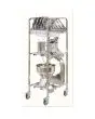 CARRELLO PER LA SISTEMAZIONE DI 16 DISCHI E 3 TRAMOGGE (non incluse) - Fornito con 1 bacinella GN 1/1