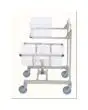 CARRELLO IN INOX ERGONOMICO - REALIZZATO PER SEDI ADATTE PER VASCHE GN 1/1 (fornito senza contenitori)