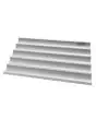 TEGLIA IN ALLUMINIO FORATA 5 CANALI PER BAGUETTE PRECOTTE cm 60x40
