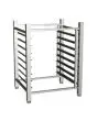 SUPPORTO ALTO APERTO - Capacità n. 8 teglie cm 46x33 - Distanta tra le teglie cm 7 - Dimensioni cm L 59,8 x P 51,8 x 78,2 h - Peso Kg 12
