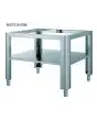 SUPPORTO IN INOX CON RUOTE - PER FORNO GENIUS 4 AIR - Dimensioni cm L 116 x P 105 x 53/59 h
