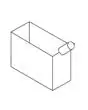 CESTELLO GN 1/3 (B) - DIMENSIONI cm L 29,6 x P 14,3 x 21,5 H