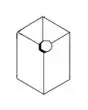 CESTELLO GN 1/6 (sx) - DIMENSIONI cm L 16,3 x P 14,3 x 21,5 H