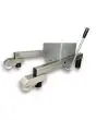 Kit base con ruote per mod. BE-20/30/40 - Struttura in acciaio inossidabile - Con leva - Progettato per chi deve continuamente spostare l'impastatrice planetaria