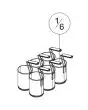 N. 6 CESTELLI GN 1/6 - DIMENSIONI cm ø 14,5 x 20 H