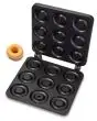 COPPIA PIASTRE INTERCAMBIABILI - FORMA: N. 9 WAFFEL A CERCHIO Ø cm 8X2,6 - IN ALLUMINIO TEFLONATO