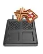 COPPIA PIASTRE INTERCAMBIABILI - FORMA N 2 WAFFEL QUADRATO cm 10,8 x 10,8 x 2h - IN GHISA
