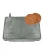 COPPIA PIASTRE INTERCAMBIABILI - FORMA N 1 CIALDA WAFFEL cm 26 x 26 UTILIZZABILE PER 